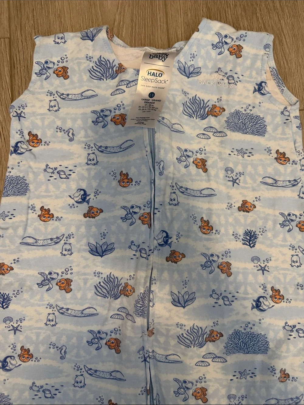 Halo Blue and White Sea Life Sleep Sack